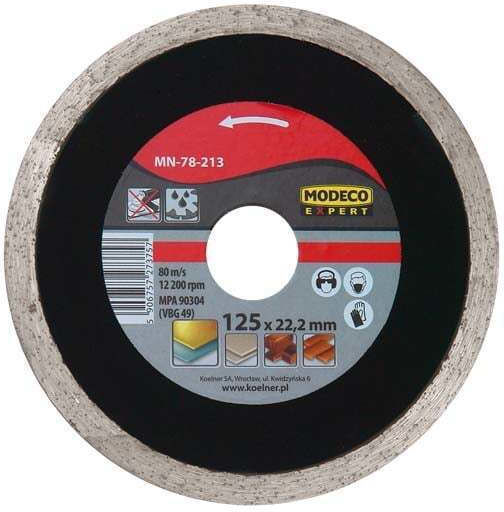 Modeco Δίσκος Κοπής Δομικών Υλικών 115mm
