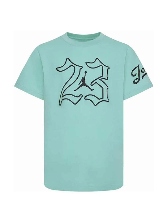 Jordan Kids' T-shirt Green Jumpman 23