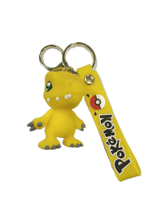 Μπρελόκ Καοτσούκ Digimon Agumon Κίτρινος