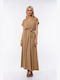 Dress Up Maxi Рокля Кръстосано Beige