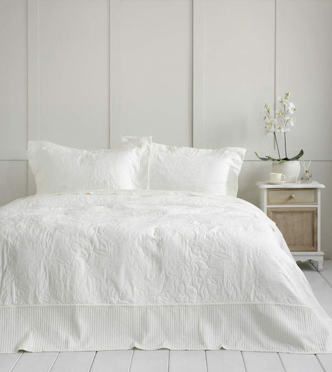 Nima Eternal Σετ Κουβερλί Υπέρδιπλο Microfiber Off White 240x260cm 3τμχ