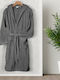 Lino Home Erma Μπουρνούζι με Κουκούλα D.grey 500gr/m²