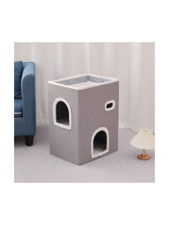Denikpets Πτυσσόμενο Σπίτι Ονυχοδρόμιο Γάτας Ch3 47x36xh62 Cm