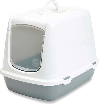 Savic Cat Toilet with Filter Grey 50cm x 37cm x 39cm