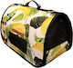 Geantă de transport pentru câini sau pisici Woofmoda cu ferestre rezistente la apă Nr.1 35x23x17cm Banana