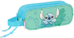 Safta Stitch Pencil Case with 2 Compartments Turquoise