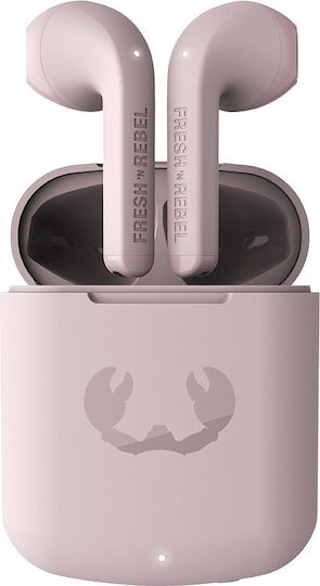 Fresh 'n Rebel Twins Core Earbud Bluetooth Handsfree Ακουστικά με Θήκη Φόρτισης Smokey Pink