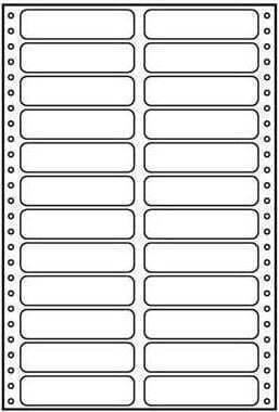 Logo Αυτοκόλλητες Ετικέτες Α4 Ορθογώνιες 89x23.4mm
