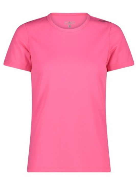 CMP Damen Sport T-Shirt Schnell trocknend Pink Fluo