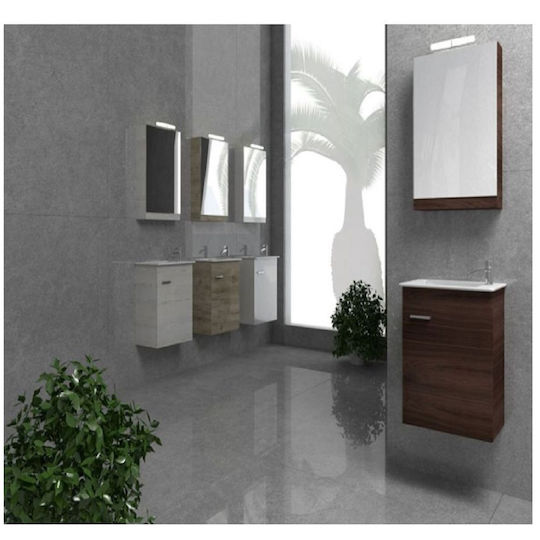 Savvopoulos Countertop with Sink & Mirror with Light Green