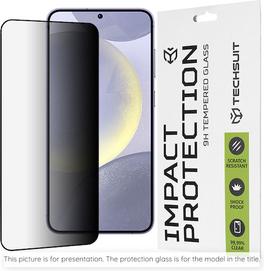 Techsuit Full Glue Privacy Tempered Glass Μαύρο (Galaxy S23 FE)