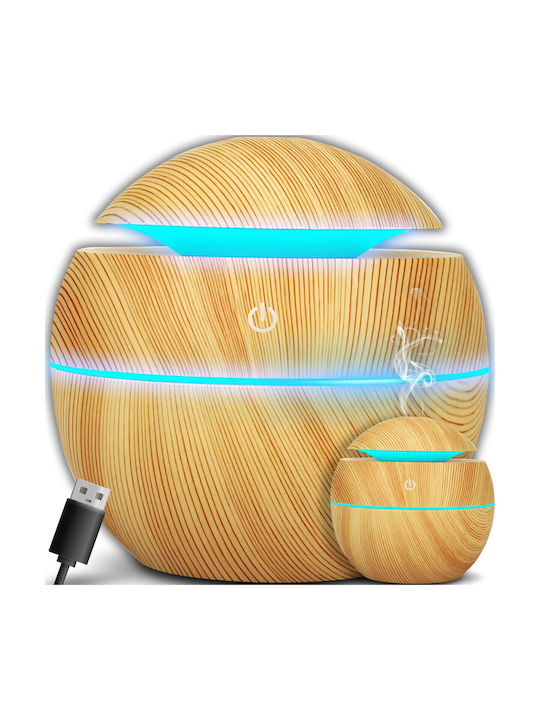 Aromatherapy Led Συσκευή Αρωματοθεραπείας Υπερήχων με Χρονοδιακόπτη 200ml E135