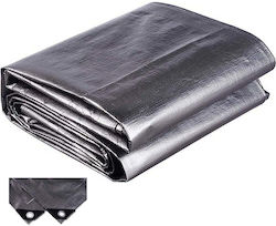 Cresman Αδιάβροχος Μουσαμάς 200gr/m² 10x6μ. Βαρέως Τύπου Ασημί