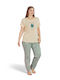 PijaMood Summer Women's Pyjama Set Yellow