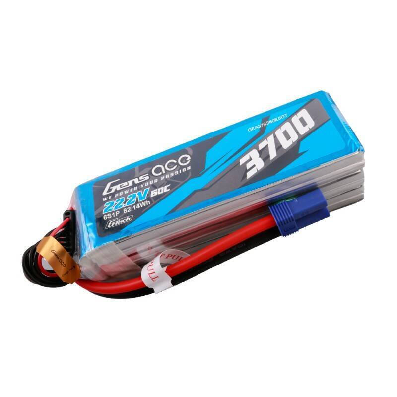 Gens ace G-Tech 3700mAh 22.2V 60C 6S1P Lipo Battery Pack