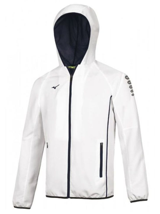 Mizuno Herren Jacke Lässig Winddicht White