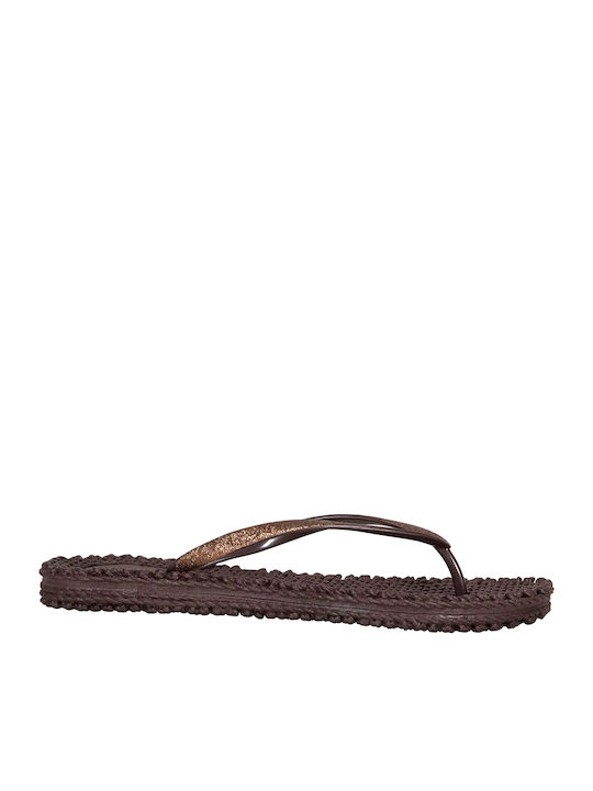Frauen Flip Flops in Braun Farbe