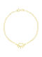 Eforo Kids Gold Bracelet 14K with Crown for Girl