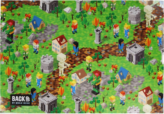 Derform Pixel City Mauspad Groß (495mm) DF-POB6A61-77311