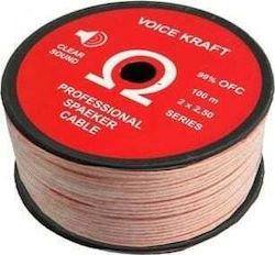 Voice Kraft Unterminiertes Lautsprecherkabel 1m KAB0361