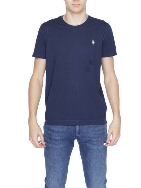 U.S. Polo Assn. Herren T-Shirt Kurzarm Blau