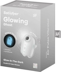 Satisfyer Glowing Ghost Vagina Sucker with Vibration White