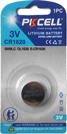 Pkcell Batterie Lithium für Uhren CR1620 3V 1Stück
