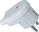 Orno Male Schuko Plug Corner White