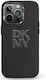 DKNY Liquid Задна корица Пластмаса / Силикон Черен (iPhone 15 Pro Max)