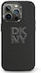 DKNY Liquid Back Cover Plastic / Silicon Negru (iPhone 13)