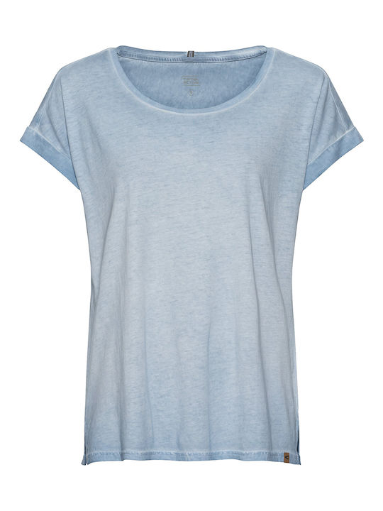 Camel Active Damen Sportlich T-shirt Blau