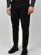 Pantaloni Chino cu Croială Slim Black