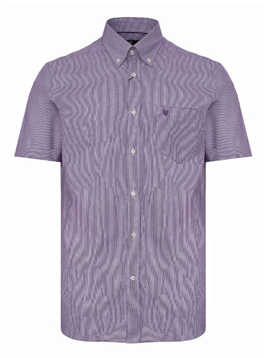 The Bostonians Short Sleeve Cotton Shirt Pink-P...
