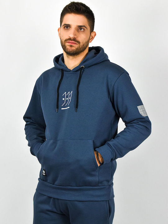 Ndc Men's Sweatshirt with Hood Blue