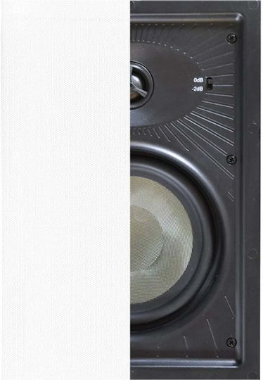 Melodika Passives In Der Wand Installationslautsprecher 100W Stück Schwarz