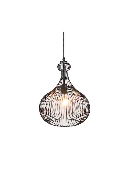 InTheBox Pendant Light Black Grid with Socket E27 30cm