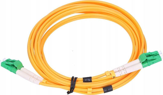 Extralink Καλώδιο Οπτικής Ίνας LC/APC-LC/APC 2m Κίτρινο
