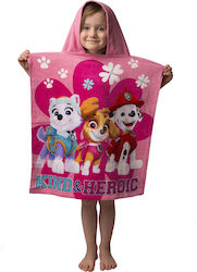 Viopros Paw Patrol Pink Kid's Beach Poncho