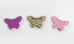 Wood Decorative Element for Wedding Favors Pink 100pcs