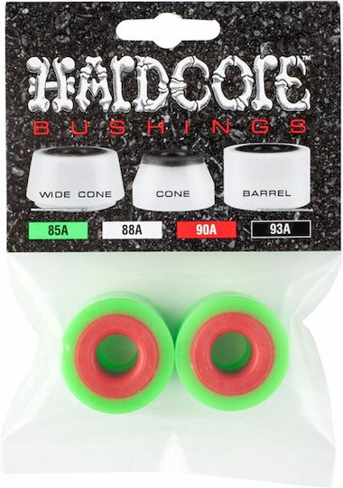 Powell Peralta 85a Hardcore Barrel Skateboard Bushings Σετ 2 Πράσινο Κόκκινο Soneqtchcb85g2000000