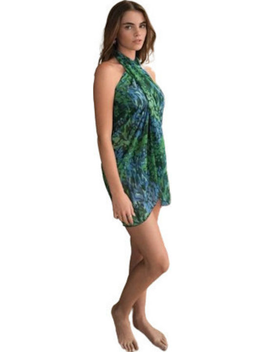 Solano Swimwear Παρεό Μπλε, Πράσινο