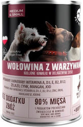 Pet Republic Umedă pentru Câini Câine cu Carne de vită și Legume în Conservă 1 x 400gr.