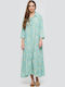 Ble Resort Collection Damen Maxi Kaftan Strand Blue