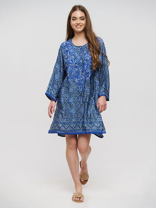 Ble Resort Collection Damen Kaftan Strand Blue