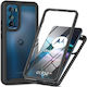 HappyCase 360 Full Cover Plastic / Silicone 2mm Black (Motorola Edge 30)
