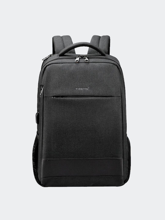 Tigernu Αδιάβροχη Τσάντα Πλάτης για Laptop 15.6" με Θύρα USB σε Γκρι χρώμα T-B3516-BLAK/GREY