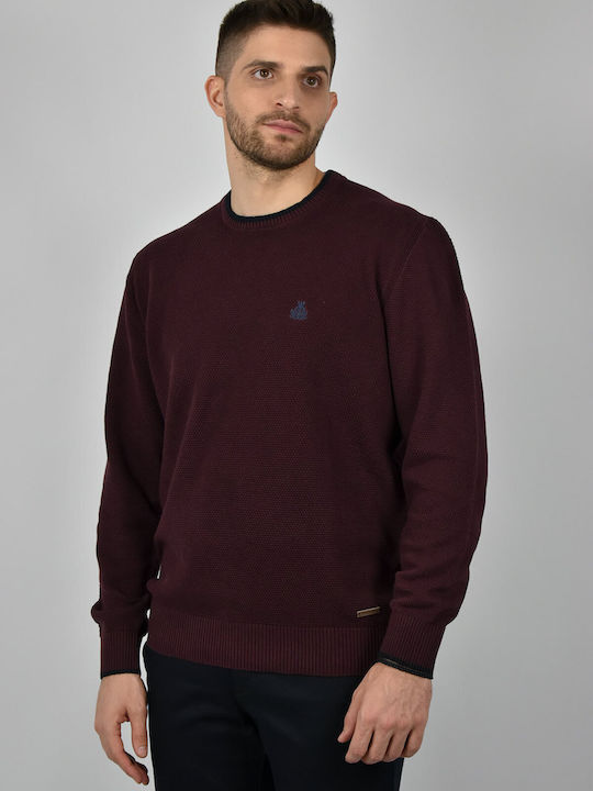 Visconti Men's Long Sleeve Sweater BORDO