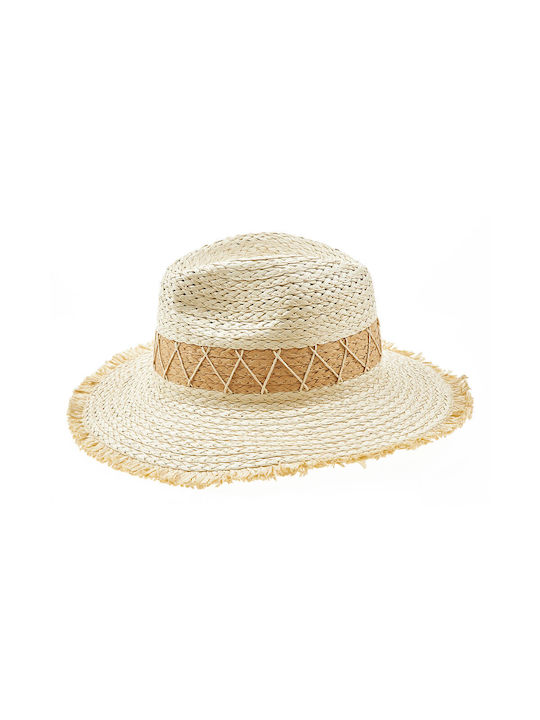 Verde Wicker Women's Hat Ecru