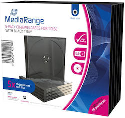 MediaRange Кутия за DVD 1 Диск Прозрачна