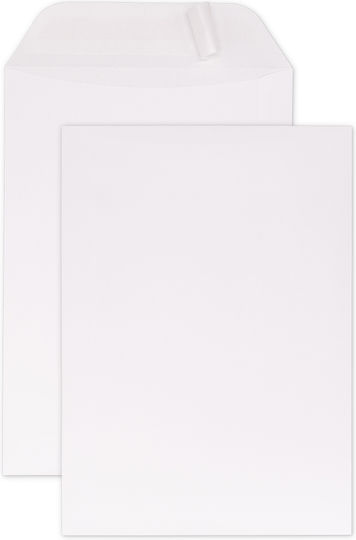 Etiroll Plic Tip Sac cu Autocolant 1buc 16.2x22.9cm în Alb Culoare